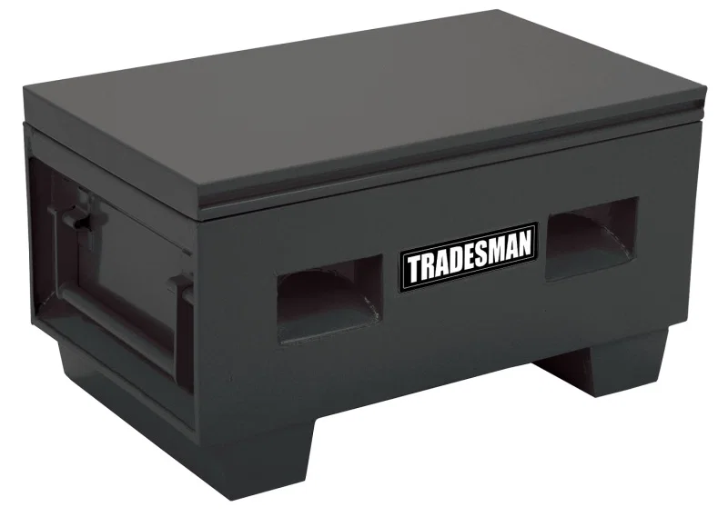 Tradesman 708036, Steel Job Site Box/Chest (Light Duty/Small) (32in.) - Black