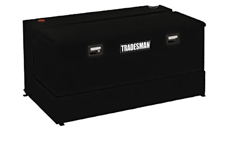 Tradesman 76590, Steel L-Shape Liquid Storage Tank Combo (56in. / 90 Gallon Capacity) - Black