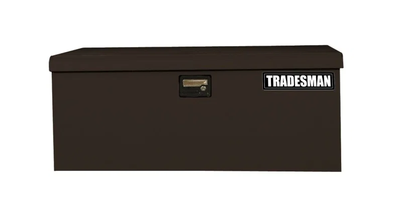 Tradesman 78048, Steel Job Site Box/Chest (Light Duty/Large) (42.75in.) - Black