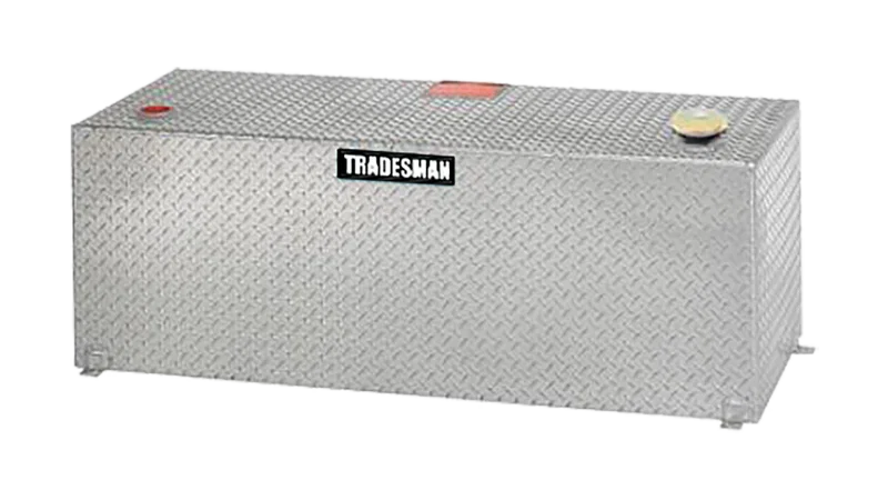 Tradesman 3199, Aluminum Rectangular Liquid Storage Tank (100 Gallon Capacity) - Brite