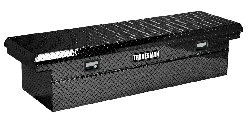 Tradesman 7111001LP, Aluminum Economy Cross Bed Low-Profile Truck Tool Box (70in.) - Black