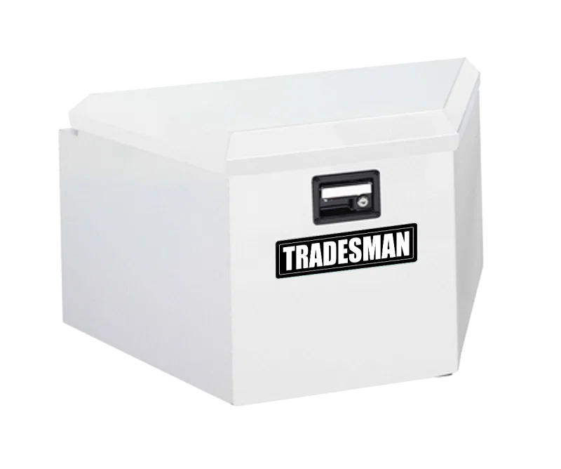 Tradesman 6220, Steel Trailer Tongue Storage Box (16in.) - White