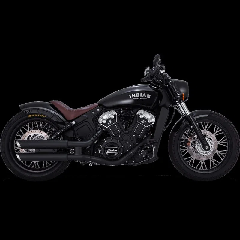 Vance and Hines 48323, & Hines 15-20 Harley-Davidson Indian Scout Twin Slash 3in PCX Slip-On Exhaust