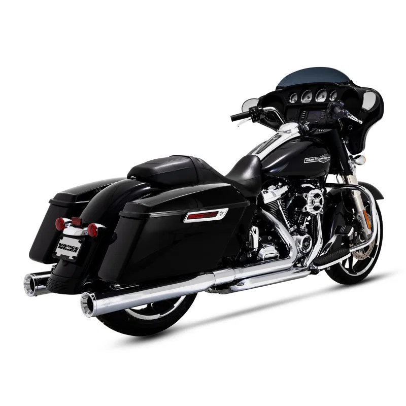 Vance and Hines 17351, & Hines HD Dresser Duals 17-22 HDr/Heatshield PCX Header Exhaust for Harley-Davidson