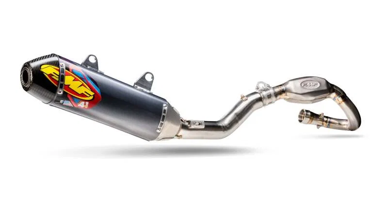 FMF Racing 041620, 25-26 Honda CRF250R/RX FACTORY 4.1Alum RCT Slip-On Muffler W/R Carbon Cap w/SS MGBMB HDR