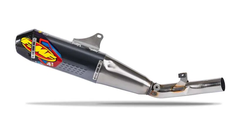 FMF Racing 041618, 25-26 Honda CRF250R/RX FACTORY 4.1 S/S RCT Slip-On Muffler W/R Carbon Cap