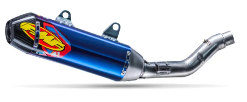FMF Racing 042412, 25+ Kawasaki KX250F Anodized Titanium Factory 4.1 RCT Slip-On Muffler w/ R. Carbon Cap