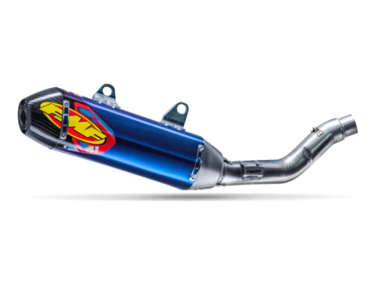FMF Racing 045695, 24-26 Triumph TF 250-X Factory 4.1 RCT Titanium Anodized SL (Slip-On) w/ Carbon Cap