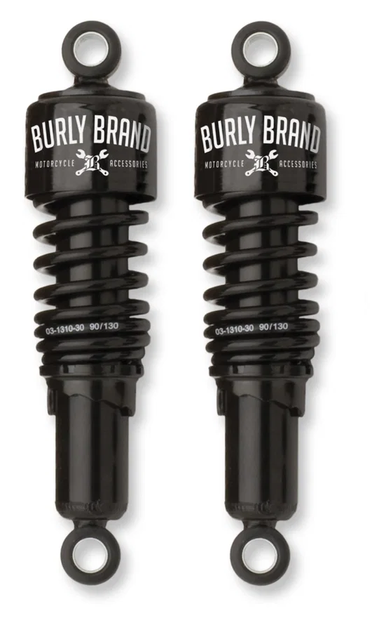 Burly Brand B28-1203B, FLH Shocks - Black for Harley-Davidson