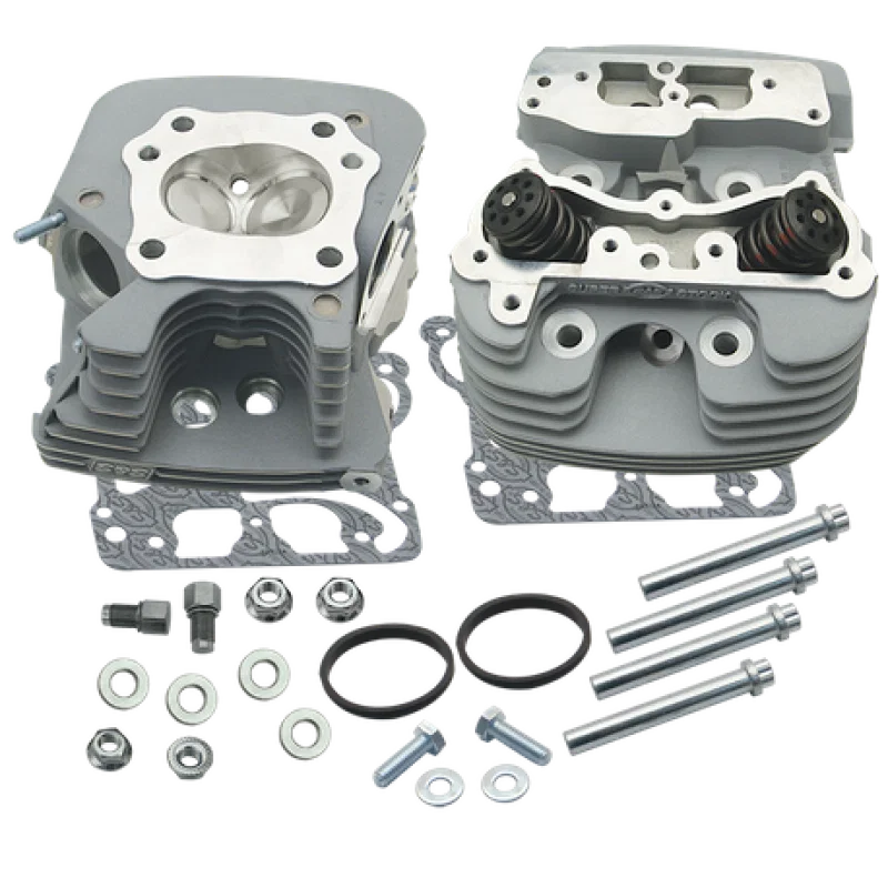 S&S Cycle 106-3255, 08-16 Touring Super Stock 89cc Cylinder Head Kit - Silver for Harley-Davidson