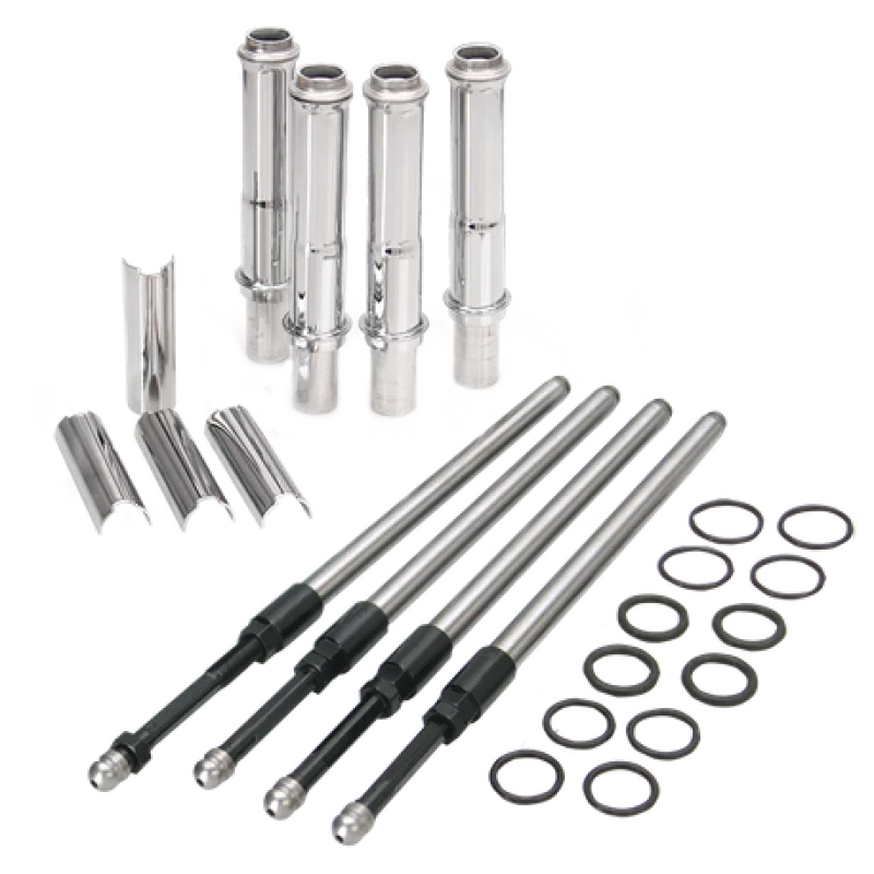 S&S Cycle 106-6051, 1999+ BT Stock Engine Height w/ 4.937in Length Cylinders Adjustable Pushrod Set for Harley-Davidson