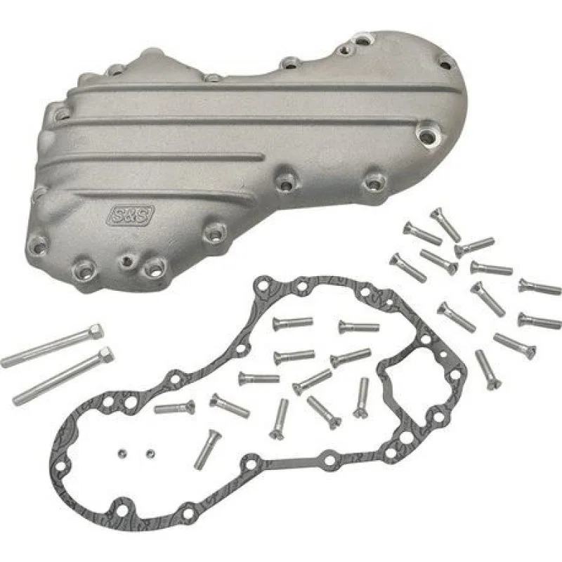 S&S Cycle 31-0240, 54-69 BT Cast Generator Gearcover Kit - Natural for Harley-Davidson