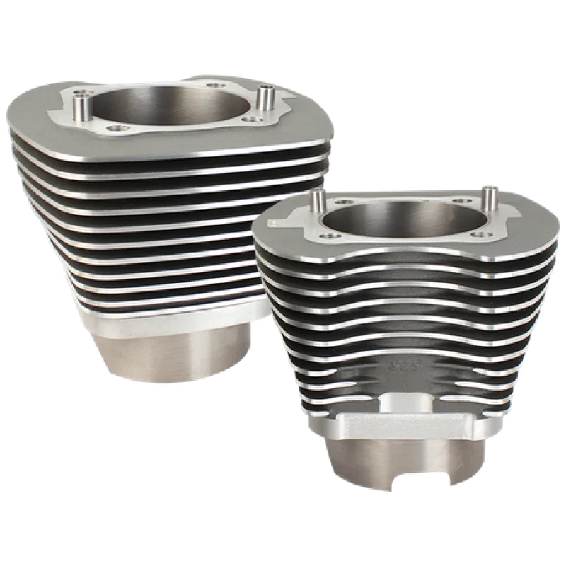 S&S Cycle 910-0497, 07-16 BT 11 Fin 4-1/8in Bore Cyl Set For 117in & 117in Dish Hot Set Up Kit - Stone Gray for Harley-Davidson