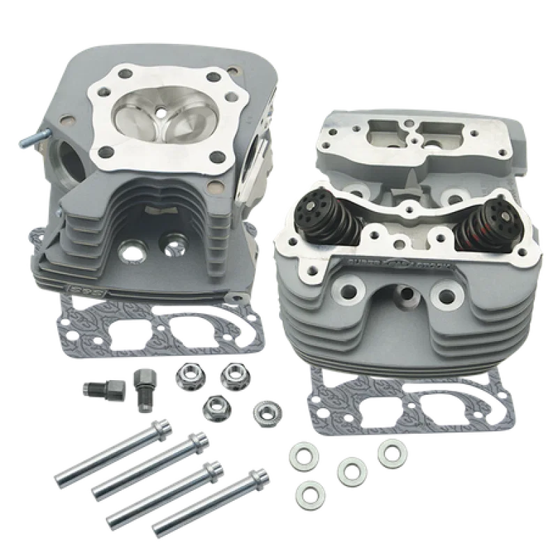 S&S Cycle 106-3227, 08-16 Touring Super Stock 79cc Cylinder Head Kit - Silver for Harley-Davidson