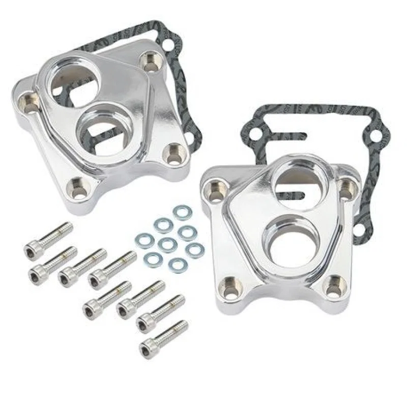 S&S Cycle 106-3883, 1999+ BT Tappet Cover Set - Chrome for Harley-Davidson