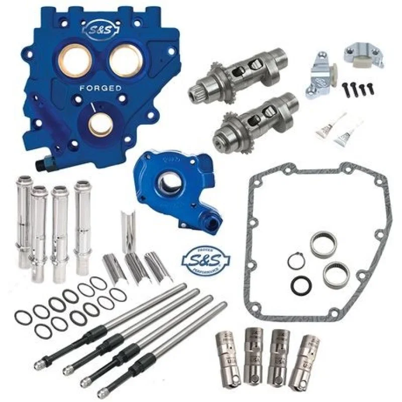 S&S Cycle 330-0544, 07-17 BT/2006 Dyna 551CE Easy Start Chain Drive Cam Chest Kit for Harley-Davidson