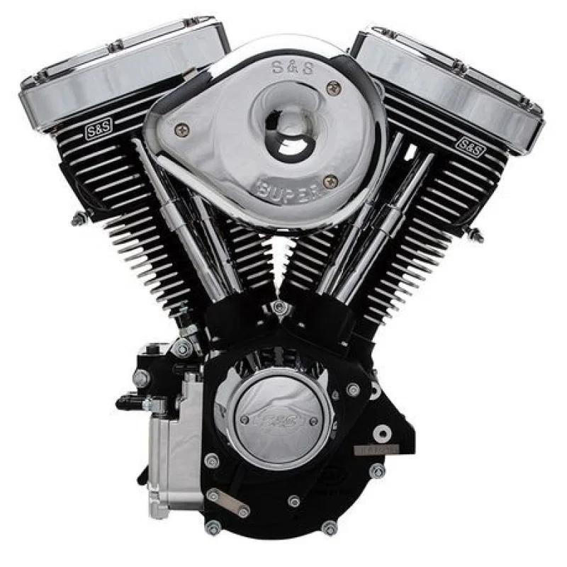 S&S Cycle 31-9156, 84-98 Carbureted Non-Catalyst BT V96R Complete Assembled 50 State Legal Engine - Black for Harley-Davidson