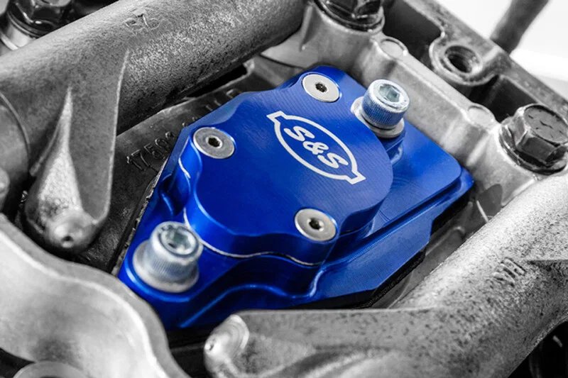 S&S Cycle 900-1299, 99-17 Twin Cam Models Billet Head Breather Kit
