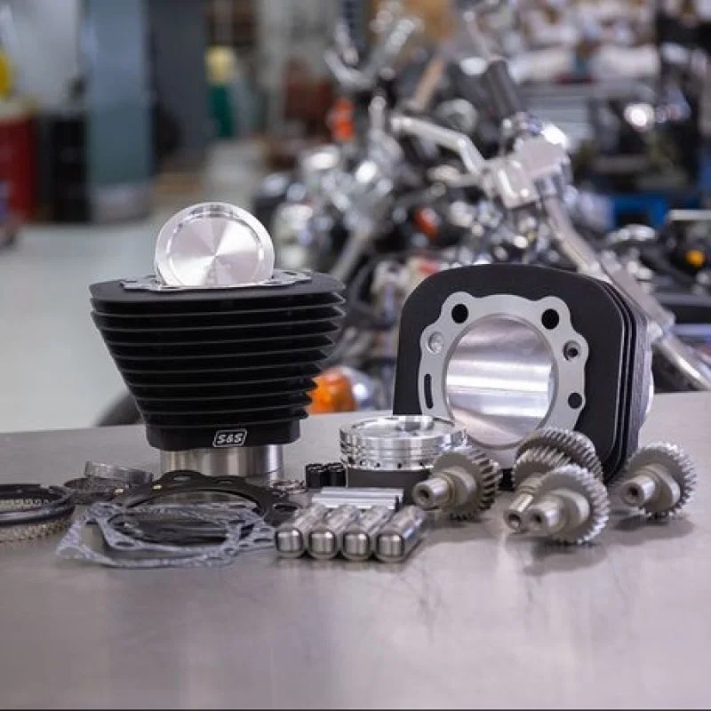 S&S Cycle 910-0699, 00-21 Sportster Models 883cc to 1200cc Hooligan Kit - Wrinkle Black for Harley-Davidson