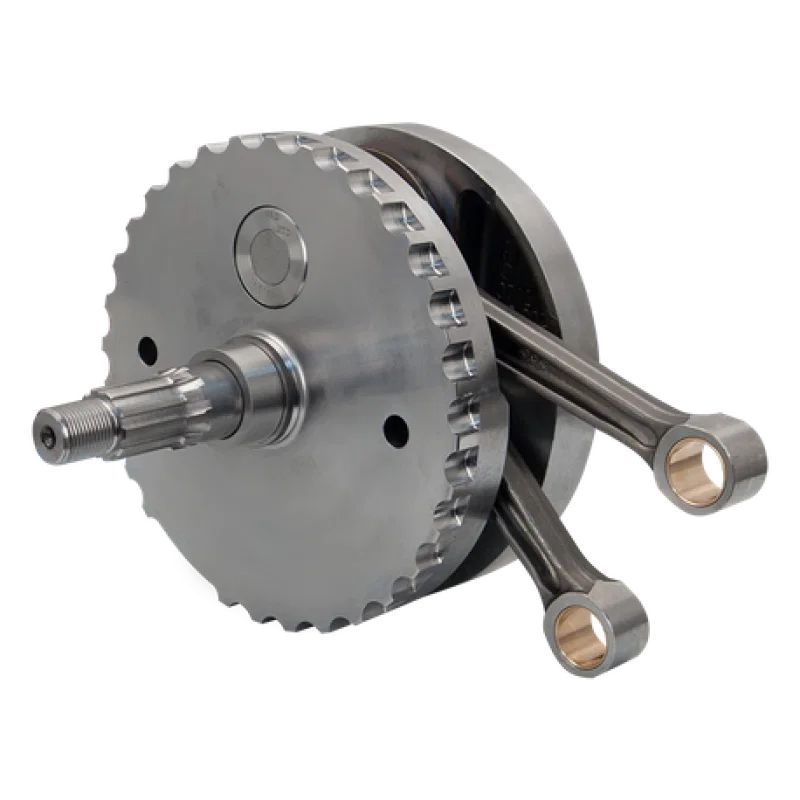 S&S Cycle 320-0355, 00-06 BT 4-3/8in Stroke Flywheel Assembly w/o Sprocket Shaft Bearing Race for Harley-Davidson