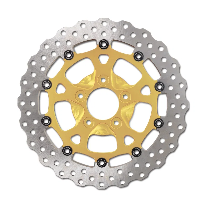 Performance Machine 0133-1536S-G, Disc Carr Dominator 11.5in x .20 FF No O/S Rr - Gold Ano