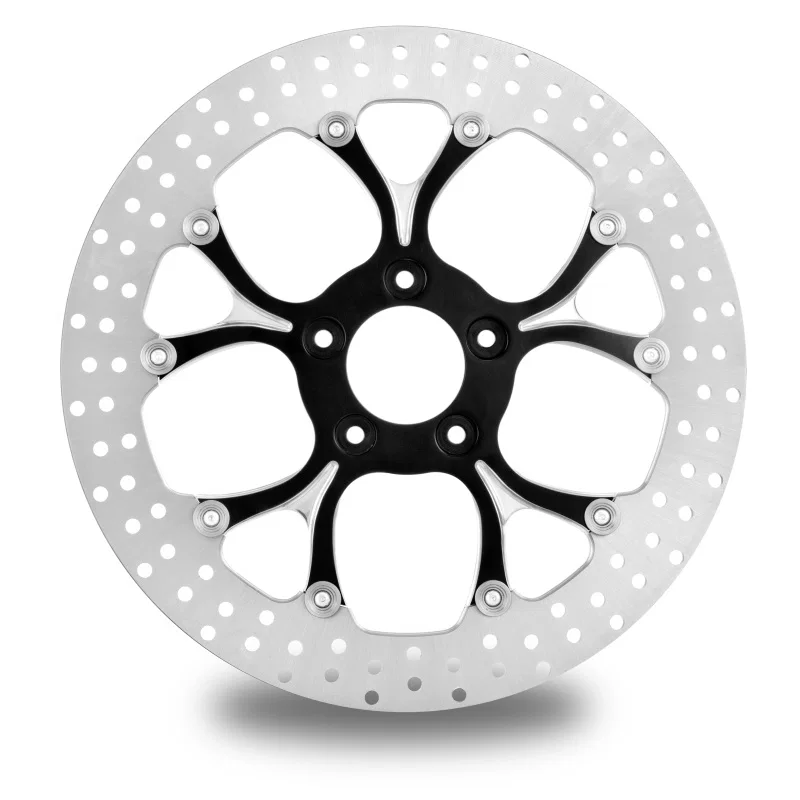 Performance Machine 0133-3015GALRS-BMP, Disc/Carr 13x.20 Sf Galaxy Right - Contrast Cut Platinum for Harley-Davidson
