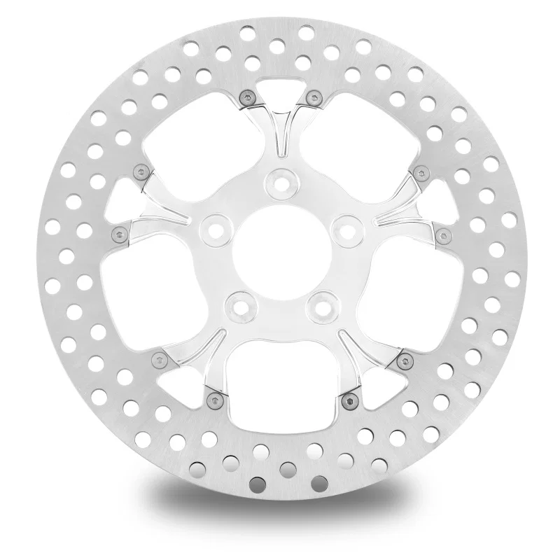 Performance Machine 0133-1522GALLS-CH, Disc/Carr 11.5 Galaxy Front Left - Chrome