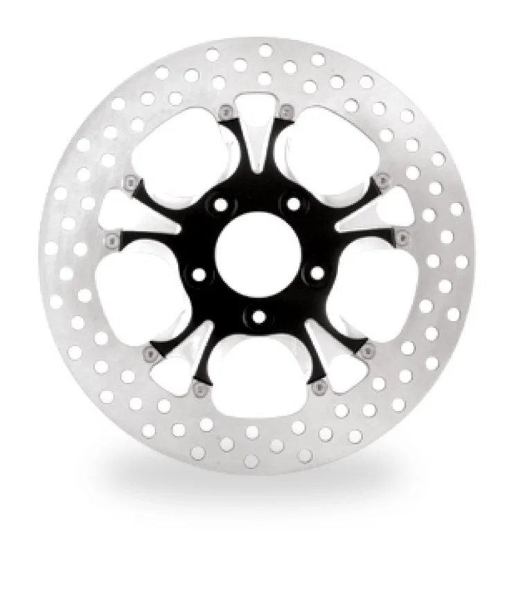 Performance Machine 0133-1523GATS-BMP, Disc/Carr 11.5 Gatlin Rear - Contrast Cut Platinum for Harley-Davidson