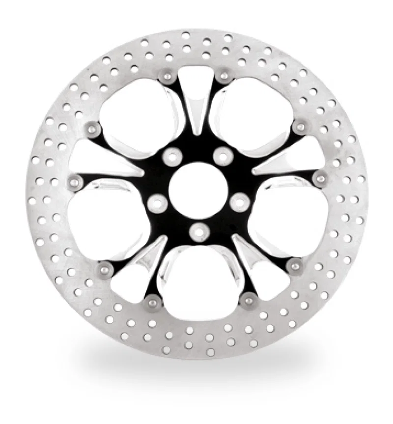 Performance Machine 0133-3015GATS-BMP, Disc/Carr 13x.20 Sf Gatlin Front - Contrast Cut Platinum for Harley-Davidson