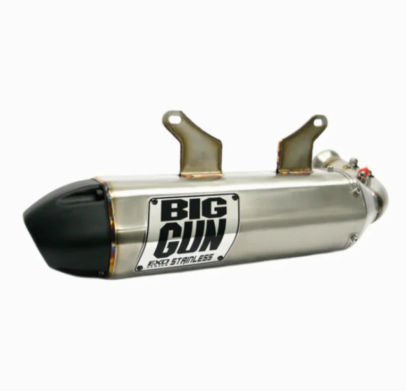 Big Gun 14-2352, 18-23 Yamaha Wolverine X4 EXO Stainless Slip On Exhaust