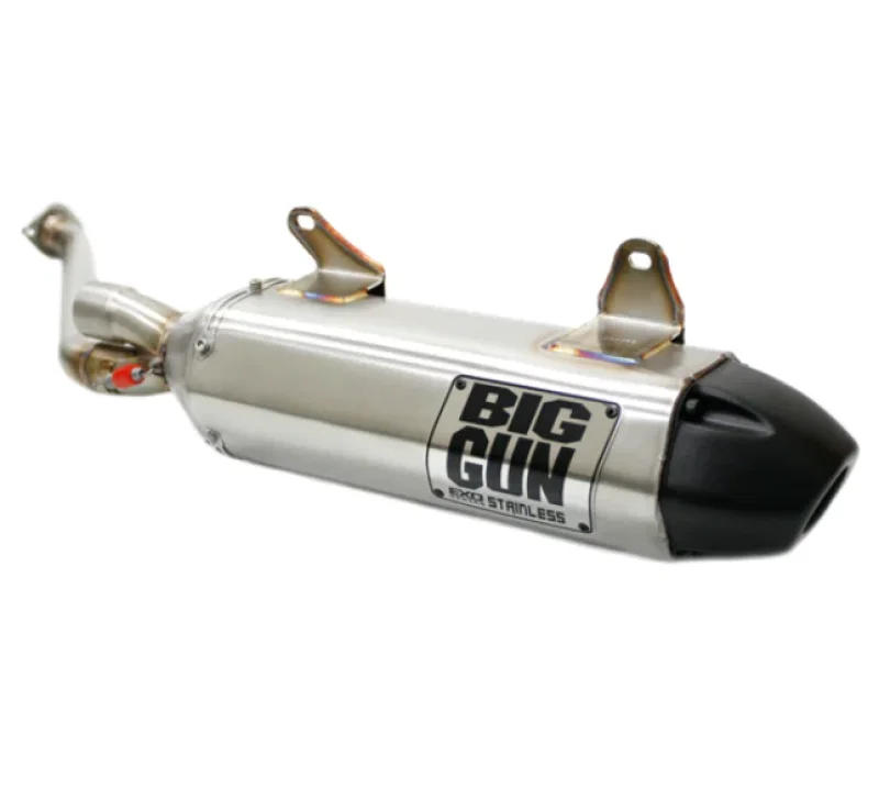 Big Gun 14-4652, 06-12 Kawasaki Brute Force 650 IRS EXO Stainless Slip On Exhaust