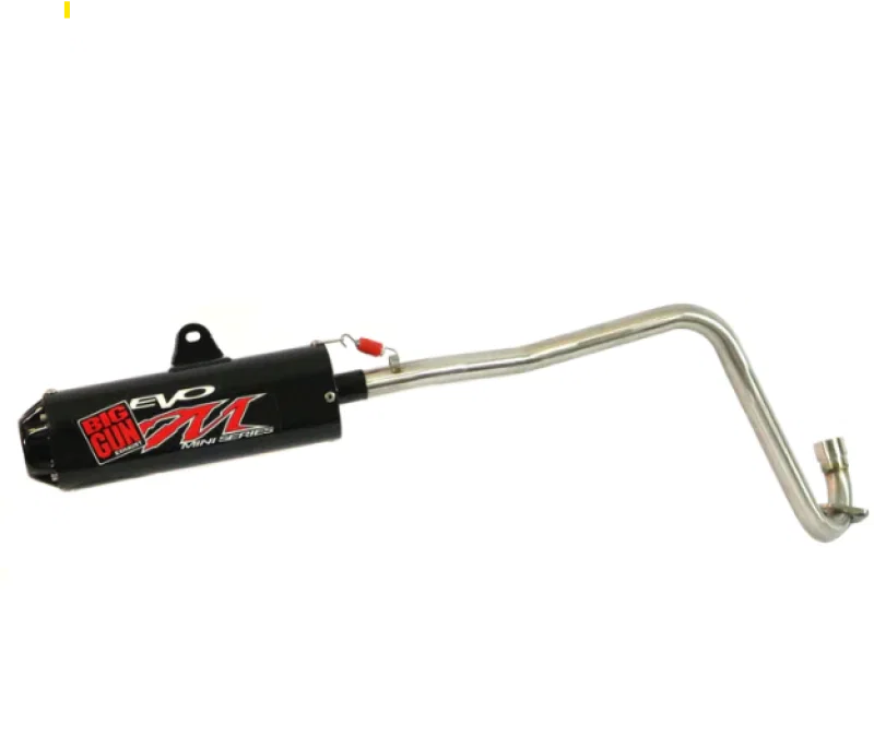 Big Gun 10-4903-BK, 08-23 Kawasaki KFX 90 Evo M Series Black Out Full System Exhaust