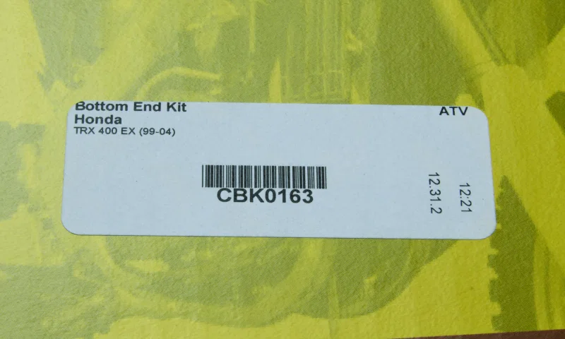 Hot Rods CBK0163, 99-04 Honda TRX 400 EX 400cc Bottom End Kit