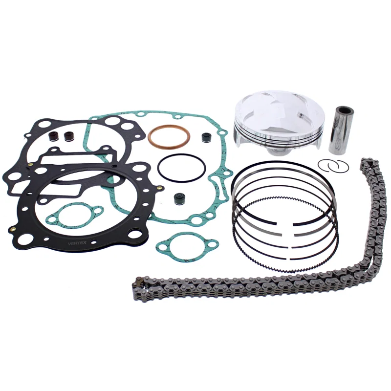 Vertex Pistons VTKTC23549A, 06-14 TRX 450 ER/06-09 TRX 450 R Top End Piston Kit for Honda TRX450R
