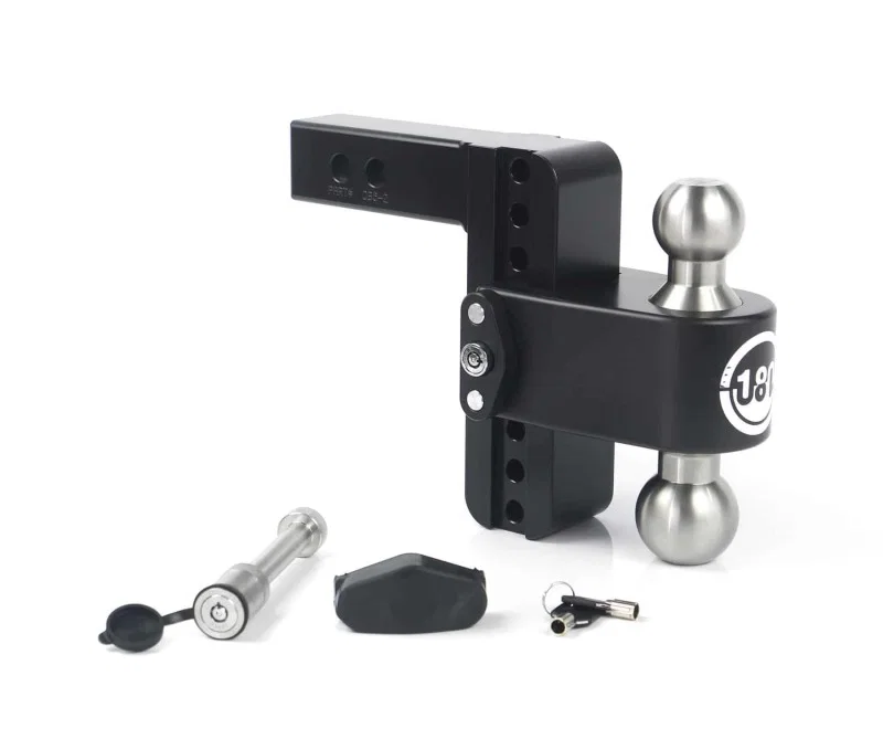 Weigh Safe LTB6-2-KA-CER-BLA, 180 Hitch 6in Drop Hitch & 2in Shank (10K/12.5K GTWR) w/WS05 - Black Cerakote