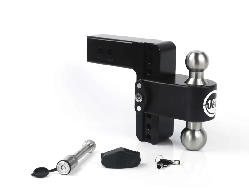 Weigh Safe LTB6-2.5-KA-CER-BLA, 180 Hitch 6in Drop Hitch & 2.5in Shank (10K/18.5K GTWR) w/WS05 - Black Cerakote