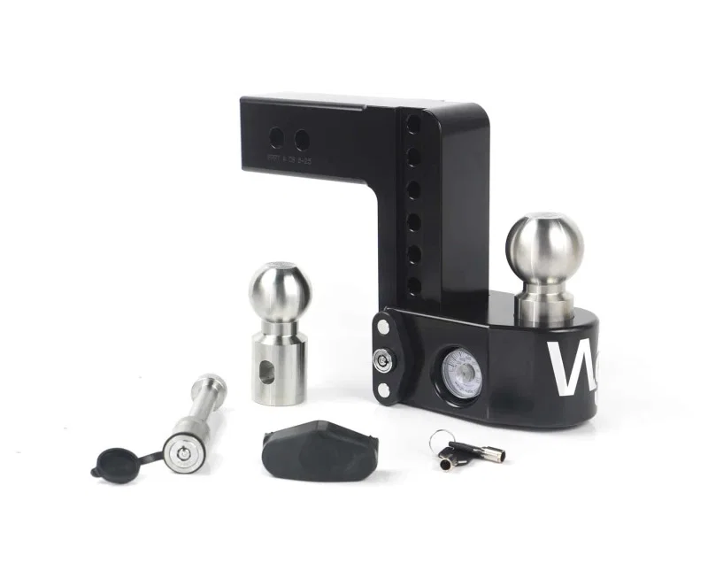 Weigh Safe WS6-2.5-KA-CER-BLA, 6in Drop Hitch w/Built-in Scale & 2.5in Shank (8K/18.5K GTWR) w/WS05 - Black Cerakote