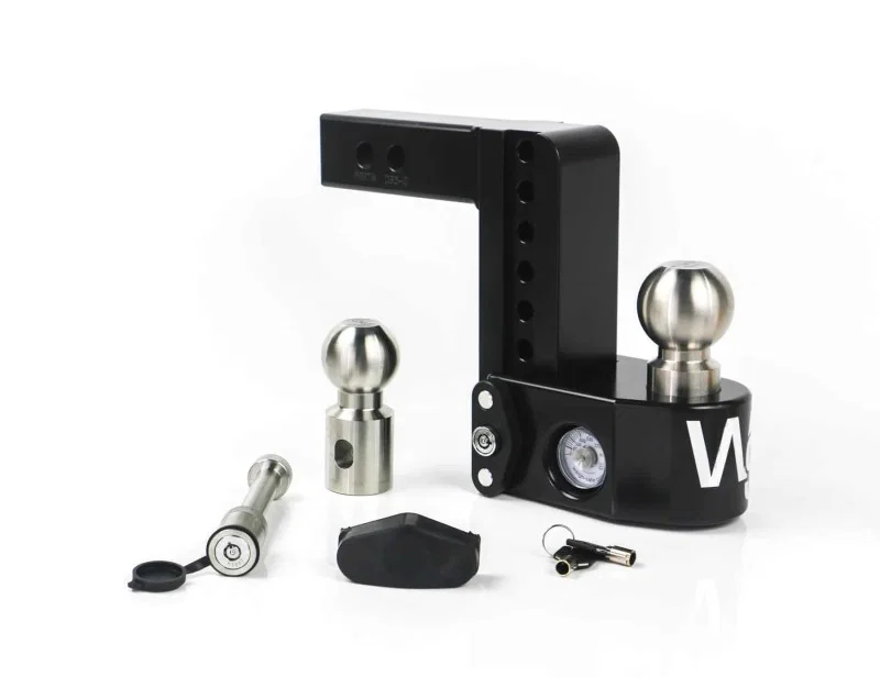 Weigh Safe WS6-2-KA-CER-BLA, 6in Drop Hitch w/Built-in Scale & 2in Shank (8K/12.5K GTWR) w/WS05 - Black Cerakote