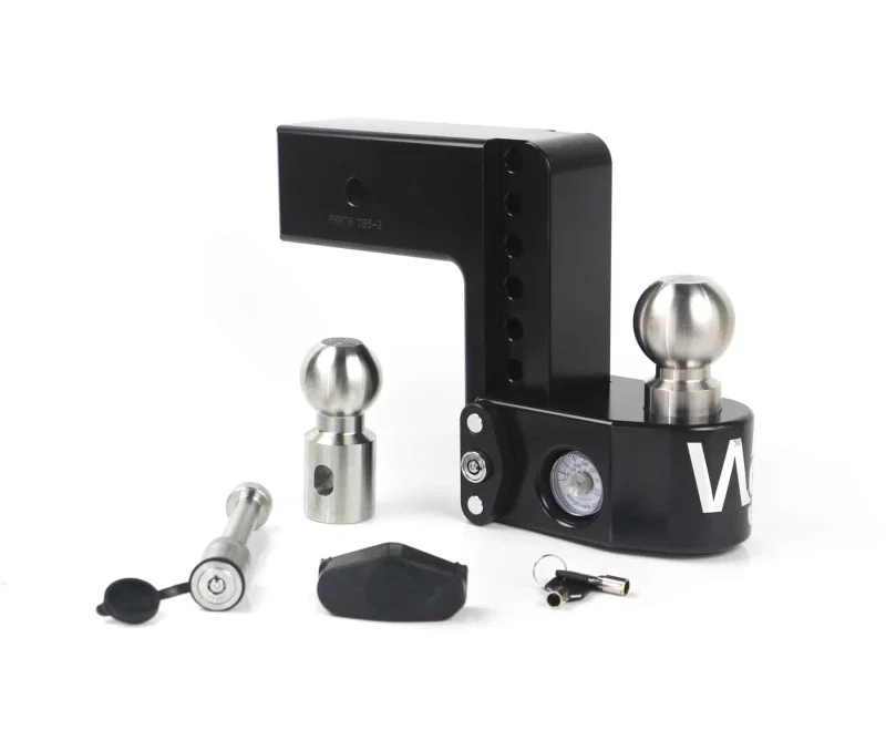 Weigh Safe WS6-3-KA-CER-BLA, 6in Drop Hitch w/Built-in Scale & 3in Shank (8K/21K GTWR) w/WS05 - Black Cerakote