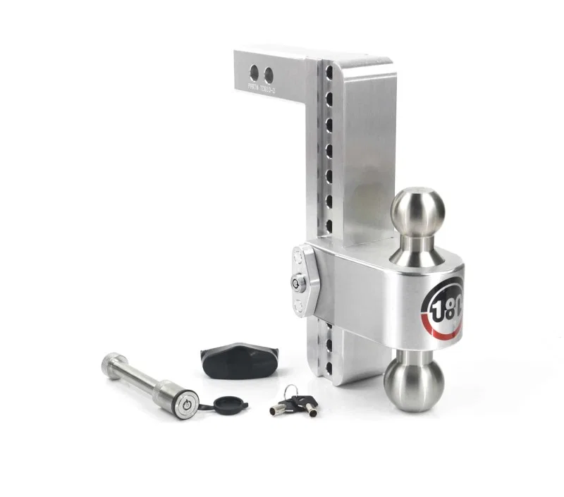 Weigh Safe LTB10-2-KA, 180 Hitch 10in Drop Hitch & 2in Shank (10K/12.5K GTWR) w/WS05 - Aluminum