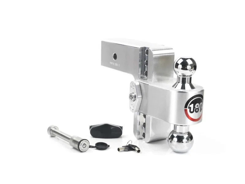 Weigh Safe CTB6-3-KA, 180 Hitch 6in Drop Hitch & 3in Shank (10K/21K GTWR) w/WS05 - Aluminum