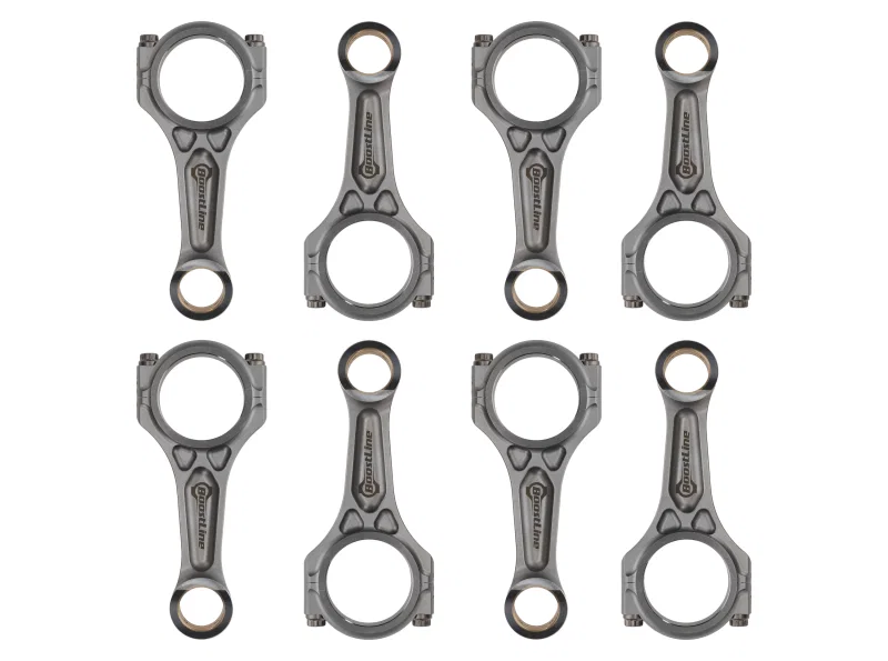 BoostLine GM6418-358, 01-10 (11-12 LML) GM Duramax 6.6L Diesel 6.418in Connecting Rod Kit Tapered Pin End