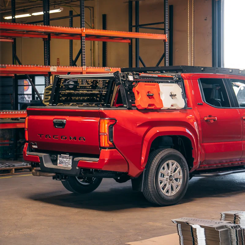 Cali Raised LED CR4056, Overland Bed Rack For 2024+ Toyota Tacoma - Long Bed Low Profile Rack