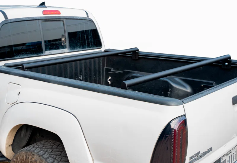 Cali Raised LED CR3691, 05-23 Toyota Tacoma Bed Bars - Flat Bars - Powder Coat Finish