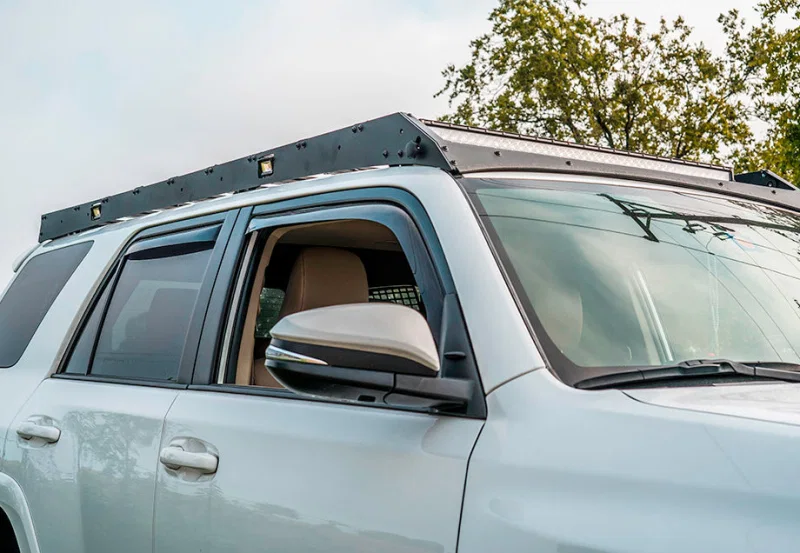 Cali Raised LED 39556140924970, 10-24 Toyota 4Runner Premium Roof Rack - 43 In Dual Function/No Switch/Led Light Bar