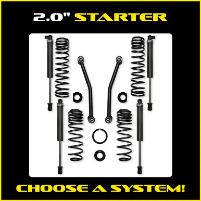 Rock Krawler JT20SS, 19+ Jeep Gladiator JT (Gas) 2in Starter Suspension System for Porsche