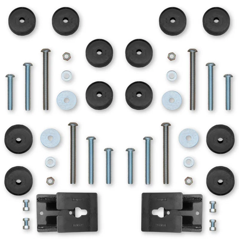 Rock Krawler RK07124, 2018+ Jeep Wrangler JL 2DR / JLU 4DR Front & Rear Bump Stop Kit (2in-4in)