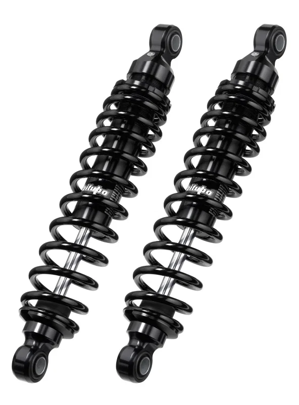 Bitubo Suspension G0007WMB02V2, WMB0 Twinshocks Adjustable: Spring Preload, Length 371mm, Dark Edition