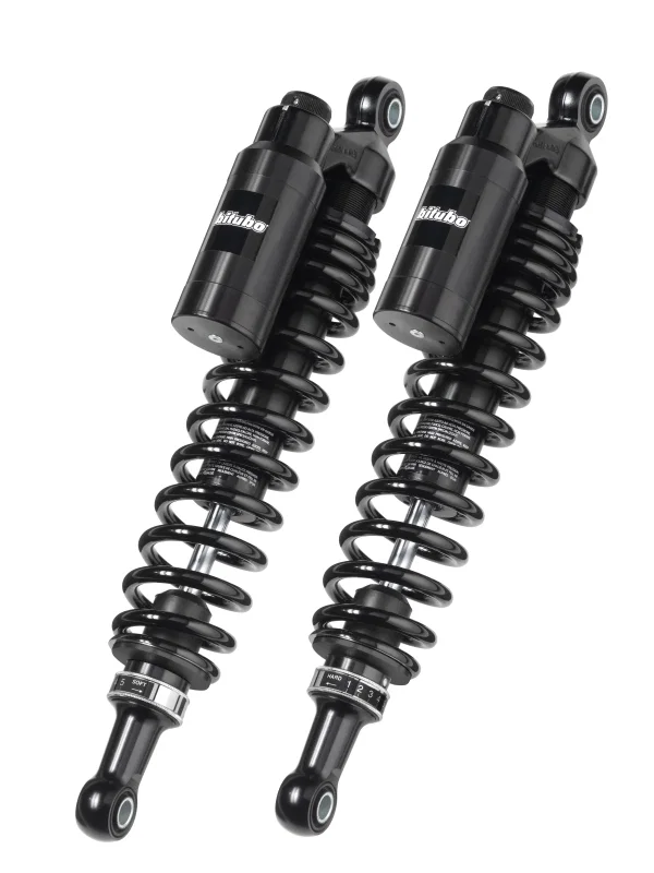 Bitubo Suspension HD026WMT02V2, WMT0 Twinshocks Adj.: Spring Preload, Reb., Comp., Length 295mm, Piggyback Tank, Dk Edition