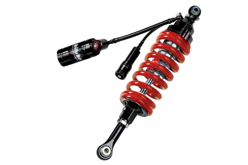 Bitubo Suspension S0077CLU31, CLU3 Monoshock Adjustable: Hydraulic Spring Preload, Reb., Double Comp., Length, Red Spring